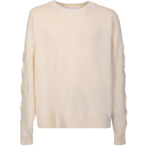 Beige Cotton Sweater - Größe L - Off-White - Modalova