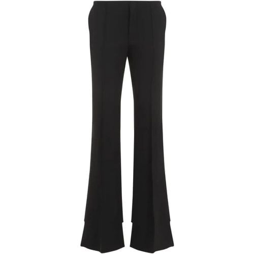 Flare Black Virgin Wool Pants - Größe 36 - Chloé - Modalova