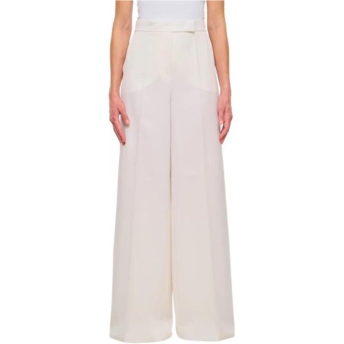 White Ninfa Wide Leg Trousers - Größe 38 - Max Mara - Modalova