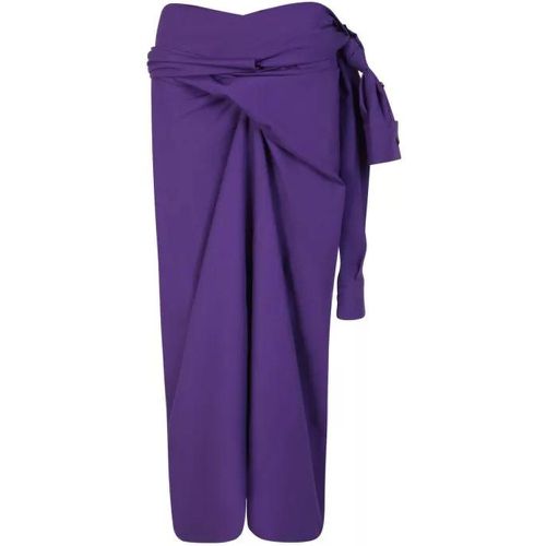 Wrapped Design Purple Skirt - Größe 40 - purple - Quira - Modalova