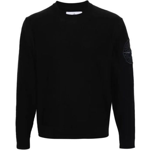 Black Compass Sweater - Größe L - black - Stone Island - Modalova