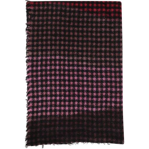 Tücher & Schals - Multicolor Houndstooth Scarf With Frayed Hem - Gr. unisize - in - für Damen - Faliero Sarti - Modalova