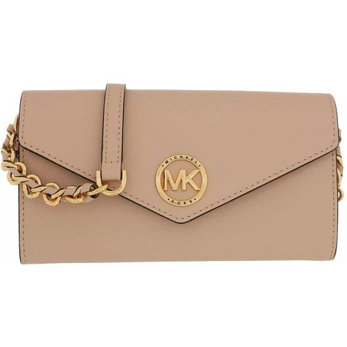 Portemonnaie - Large Wallet On Chn Handbag Leather - Gr. unisize - in Gold - für Damen - Michael Kors - Modalova