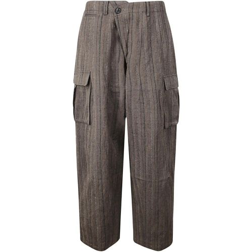 Pinstripe Cotton Blend Trousers - Größe 34 - DAWEI STUDIO - Modalova