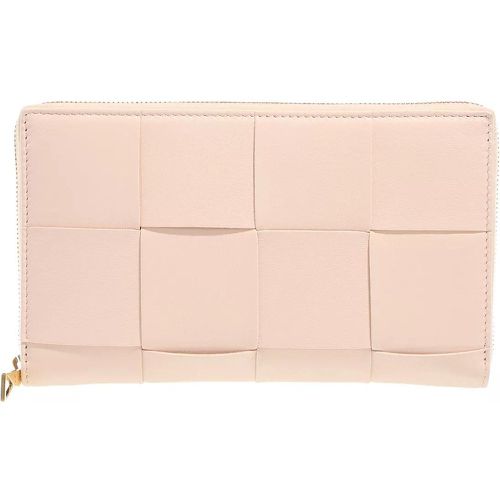 Portemonnaie - Zip Around Wallet Leather - Gr. unisize - in Gold - für Damen - Bottega Veneta - Modalova