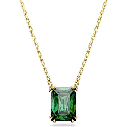 Charms - Matrix pendant, Rectangular cut, Gold-tone plated - Gr. unisize - in Grün - für Damen - Swarovski - Modalova