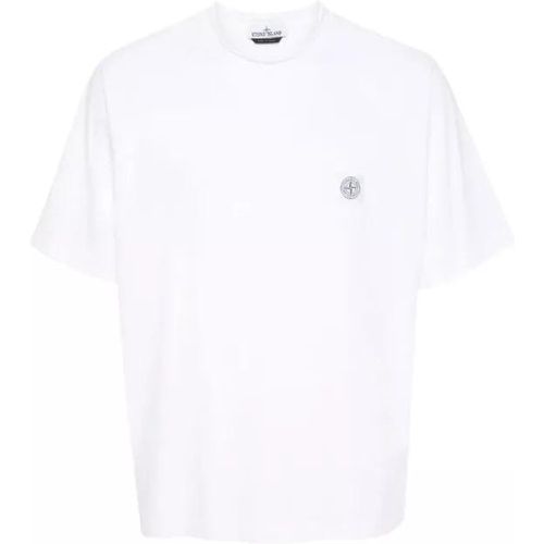 White T-Shirt - Größe L - white - Stone Island - Modalova