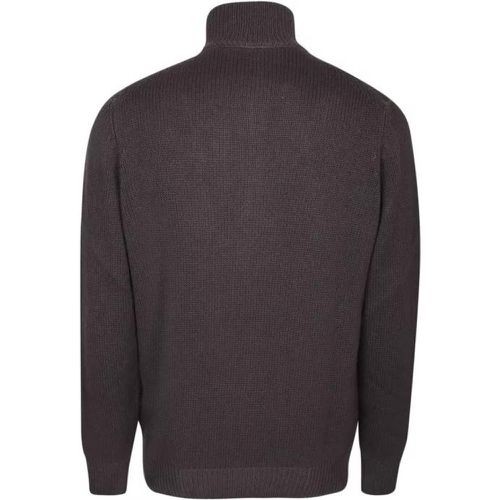 Wool-Blend High Neck Pullover - Größe 48 - black - Dell'oglio - Modalova