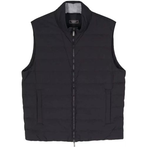 Navy Blue Quilted Padded Gilet - Größe 54 - PESERICO - Modalova