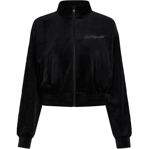 HOTEL KARL VELOURS-SWEATSHIRT MIT REISSVERSCHLUSS - Größe L - Karl Lagerfeld - Modalova