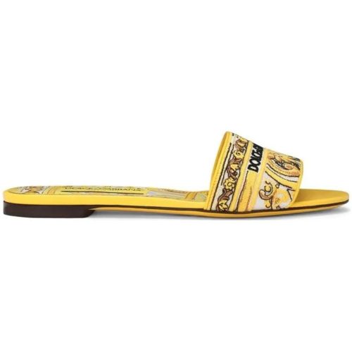 Sandalen - Flat Slipper - Gr. 37,5 (EU) - in - für Damen - Dolce&Gabbana - Modalova