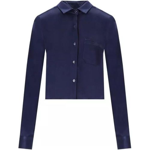 Dafne Blue Cropped Shirt - Größe 40 - blue - Cruna - Modalova