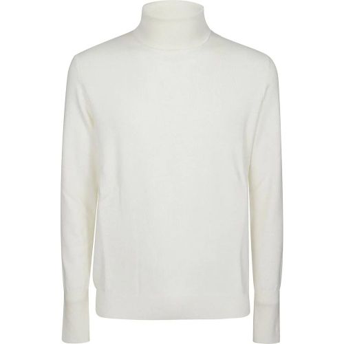 Plain Turtle Neck Sweater White - Größe 48 - Ballantyne - Modalova