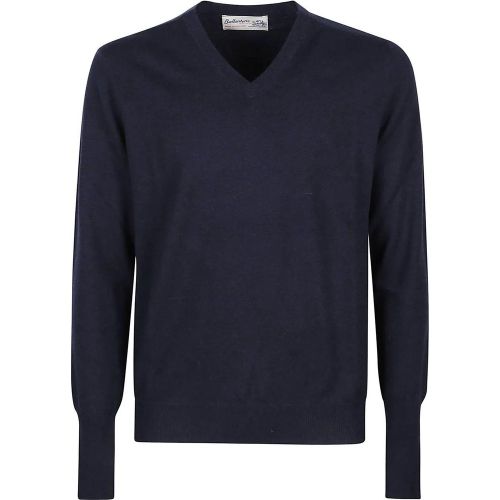Plain V-neck Sweater - Größe 48 - Ballantyne - Modalova