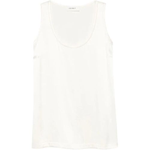 White Scoop Neck Silk Tank Top - Größe 1 - Lisa Yang - Modalova