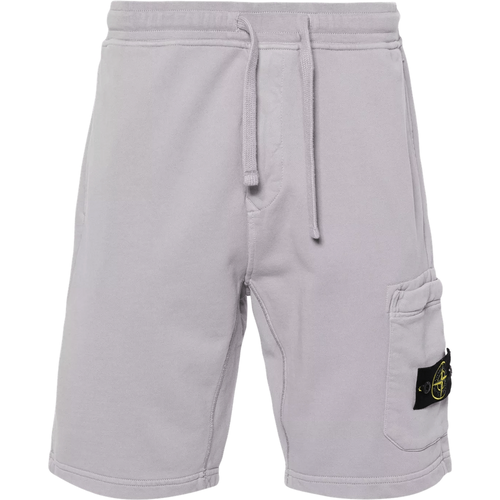 Cargo-Bermuda Shorts aus Sweatstoff - Größe M - gray - Stone Island - Modalova