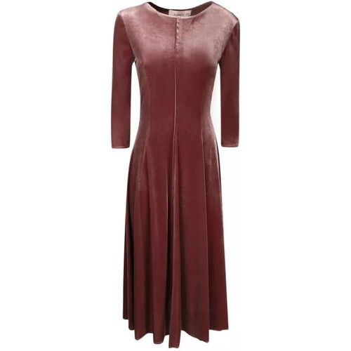 Velvet Midi Dress - Größe 40 - red - Blanca Vita - Modalova