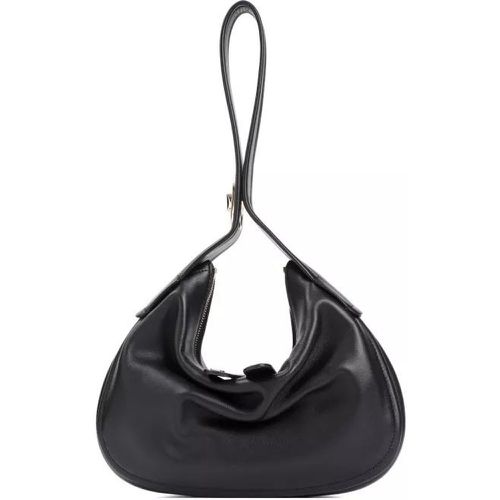 Shopper - Black Leather Go-Hobo Small Leather Bag - Gr. unisize - in - für Damen - Valentino - Modalova