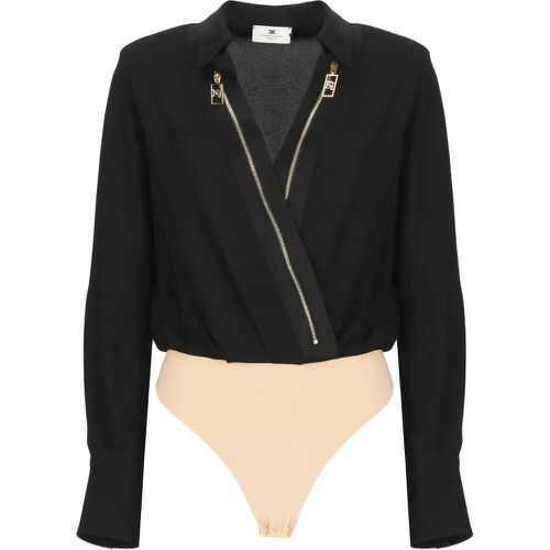 Viscose Body Shirt - Größe 38 - Elisabetta Franchi - Modalova