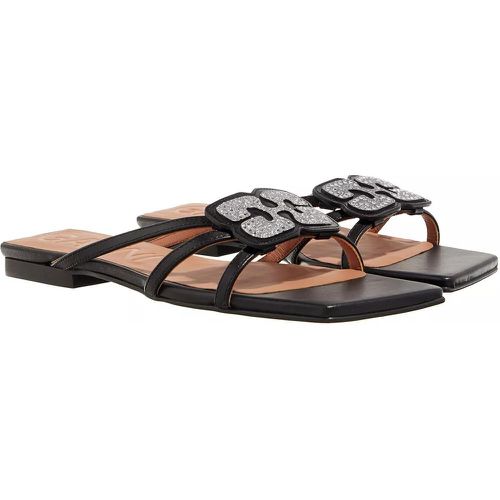 Sandalen - Butterfly Strass Flat Sandal - Gr. 37 (EU) - in - für Damen - Ganni - Modalova