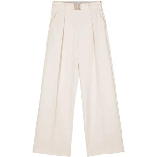 Wide Wool Stretch Trousers - Größe 40 - Blugirl - Modalova