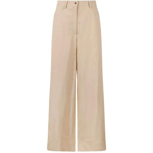 Linen Blend Palazzo Trousers - Größe 40 - alberta ferretti - Modalova