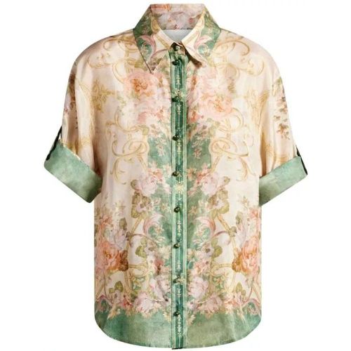 August Floral-Print Silk Shirt - Größe 3 - multi - Zimmermann - Modalova