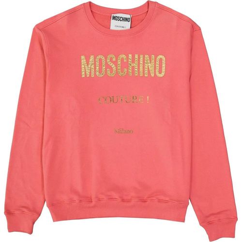 Couture Cotton Logo Sweatshirt - Größe 52 - Moschino - Modalova