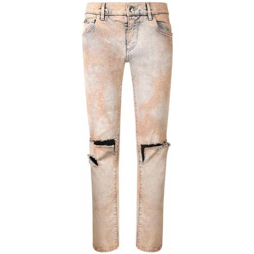 Loose-Stretch Jeans - Größe 48 - braun - Dolce&Gabbana - Modalova