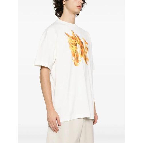 T-Shirt With Logo - Größe XL - Palm Angels - Modalova