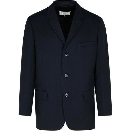 Navy Virgin Wool Blazer - Größe 48 - Maison Margiela - Modalova