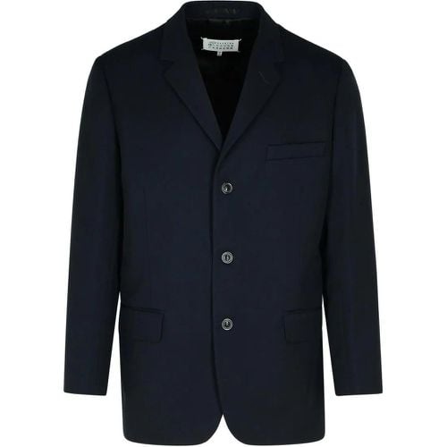 Navy Virgin Wool Blazer - Größe 50 - Maison Margiela - Modalova