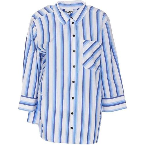 Cotton Striped Shirt - Größe 40 - Ganni - Modalova