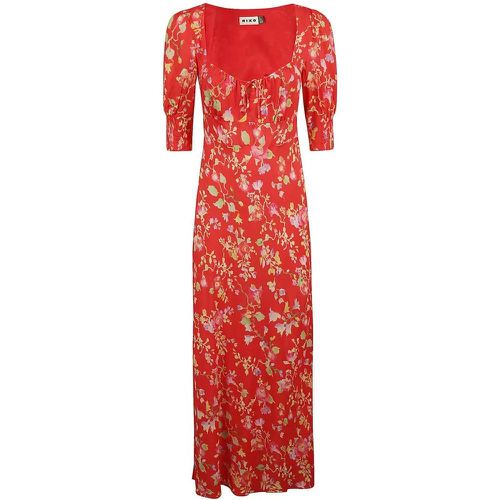 Floral Print Maxi Dress With Puff Sleeves - Größe XXS - rot - Rixo - Modalova