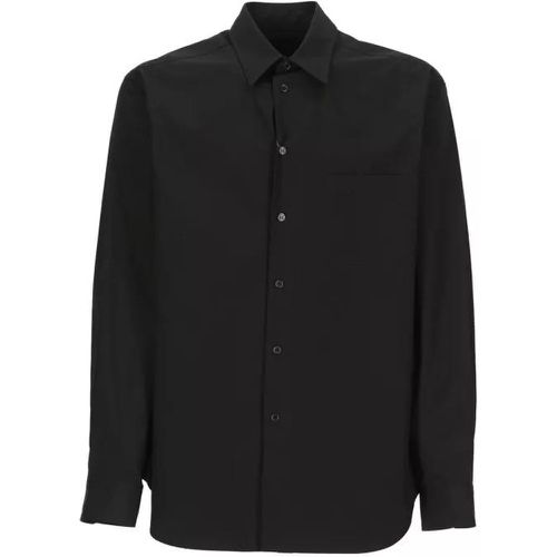 Black Pour Homme Cotton Shirt - Größe M - black - Yohji Yamamoto - Modalova