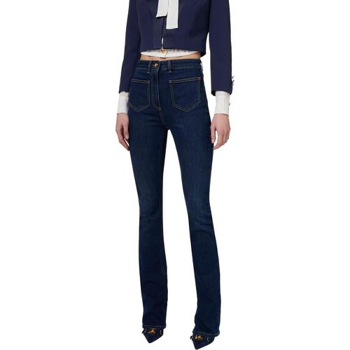 Jeans large poches plaqu�es avant Brut D�lav - Größe 25 - Elisabetta Franchi - Modalova