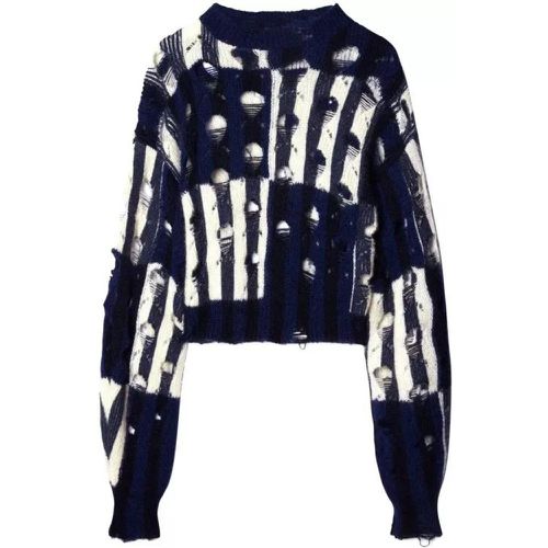 Multicolored Shibori Knit Sweater - Größe 40 - black - Off-White - Modalova