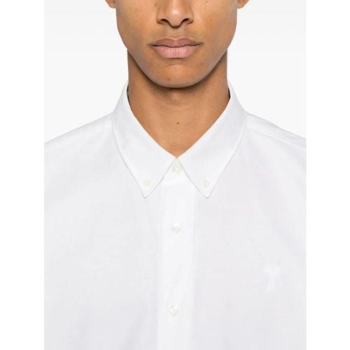 White Cotton Shirt - Größe L - AMI Paris - Modalova