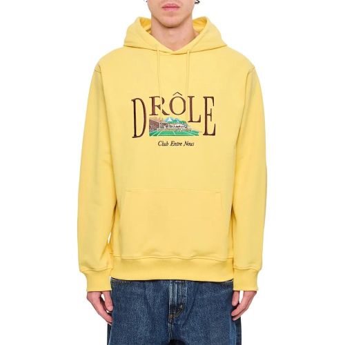 Le Tennis Court Relaxed-Fit Yellow Hoodie - Größe M - Drôle De Monsieur - Modalova