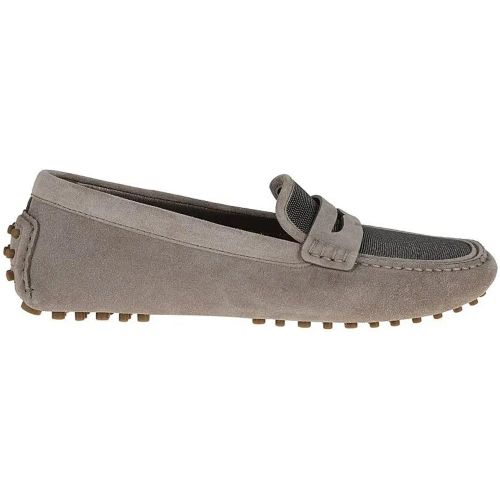 Taupe Moccasin With Rubber Studs - Gr. 38,5 (EU) - in - BRUNELLO CUCINELLI - Modalova