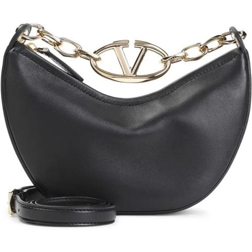 Shopper - Vlogo Moon Black Lamb Leather Shoulder Bag - Gr. unisize - in - für Damen - Valentino - Modalova