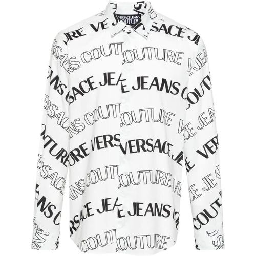 White Shirt With Print - Größe 48 - Versace Jeans Couture - Modalova