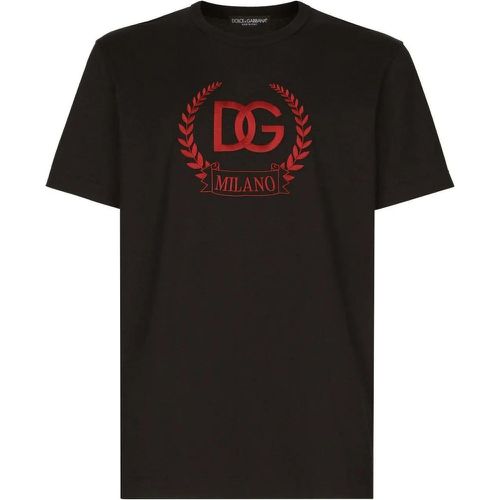 T-shirt DG nera - Größe 48 - Dolce&Gabbana - Modalova