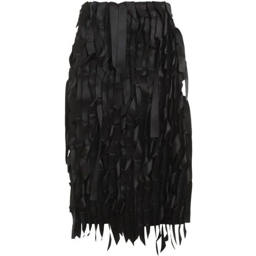 Black Acetate Skirt - Größe 38 - schwarz - Prada - Modalova