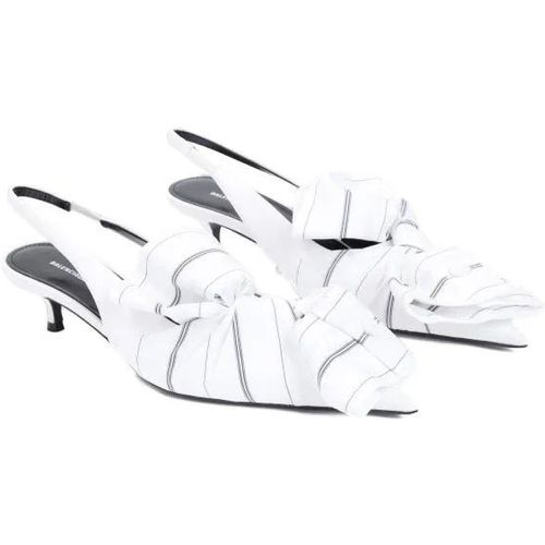 Pumps & High Heels - Chemise White Navy Leather Slingback - Gr. 38,5 (EU) - in - für Damen - Balenciaga - Modalova