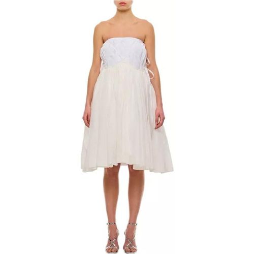 Layered Maxi Cotton Skirt - Größe 40 - white - Quira - Modalova