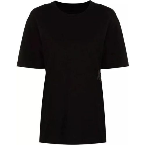 Rubberised Logo Cotton T-Shirt - Größe M - black - alexander wang - Modalova