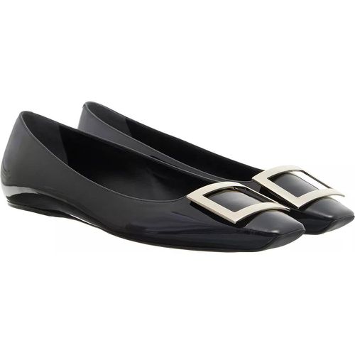 Loafer - Trompette Metal Buckle Ballerinas In Leather - Gr. 40 (EU) - in - für Damen - Roger Vivier - Modalova