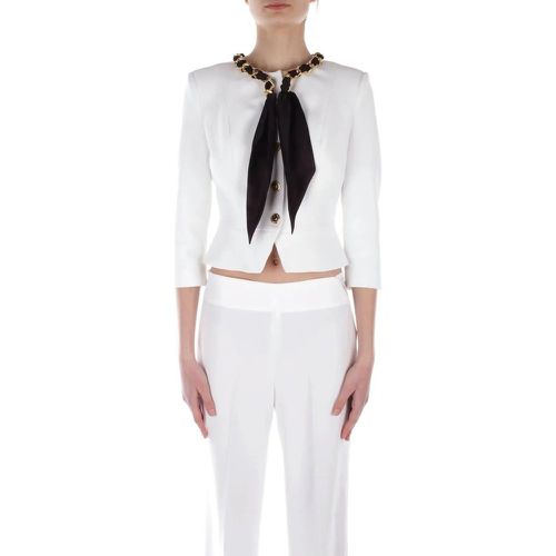 Jackets Ivory White - Größe 38 - Elisabetta Franchi - Modalova