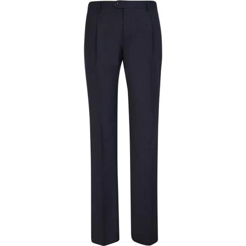 Blue Wool Trousers - Größe 50 - blue - Lardini - Modalova